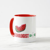 スイカおもしろい マグカップ (正面左)