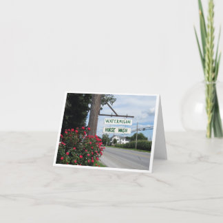 スイカおよび馬の洗浄印(横の) カード