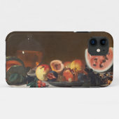 スイカおよびcarafeが付いている静物画 Case-Mate iPhoneケース (裏面(横))
