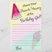 スイカお気に入りのの記憶の誕生日 (正面)