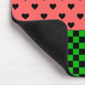 スイカお洒落カラーパターン（の模様が）ある マウスパッド (コーナー)