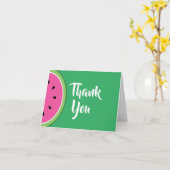 スイカかわいいありがとう1stバースデーカード カード (黄色い花)
