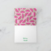 スイカかわいいありがとう1stバースデーカード カード (内部)