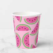 スイカかわいい子供たち1歳の誕生日 紙コップ (裏面)