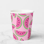 スイカかわいい子供たち1歳の誕生日 紙コップ (左)