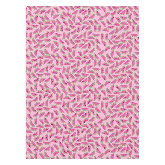 スイカかわいい最初の誕生日フルーツ テーブルクロス (正面)