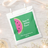 スイカかわいい1stバースデーパーティーお気に入りバッグ フェイバーバッグ (クリップ留めされた状態)