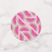 スイカかわいい1st誕生日パーティーテーブルデコール コンフェッティ (スモール正面)