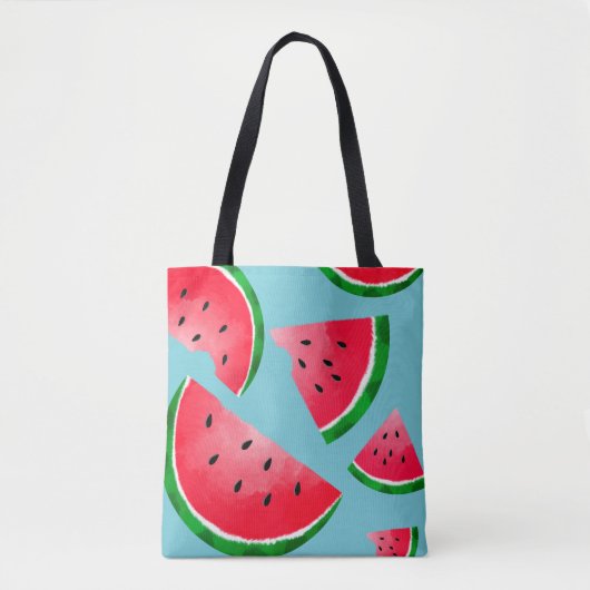 スイカが付いているかわいいトートバック トートバッグ (正面)
