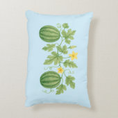 スイカつる植物(花) アクセントクッション (裏面(縦))