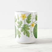 スイカつる植物(花) コーヒーマグカップ (中央)