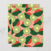 スイカとキウィススクラップブック紙 (正面/裏面)