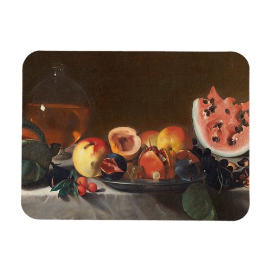 スイカとキャラフを使った静物生活 マグネット (横)