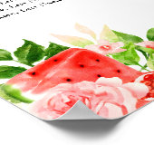 スイカとザクロの10テーブル座席表 ポスター (角)