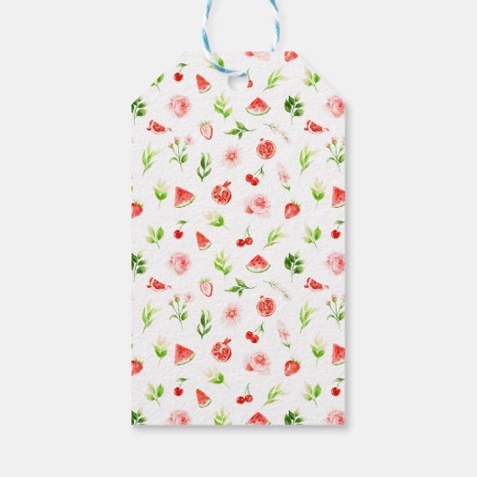 スイカとザクロブライダルシャワーありがとう ギフトタグ (裏面)