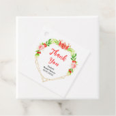 スイカとザクロブライダルシャワーありがとう フェイバータグ (インサイチュ)