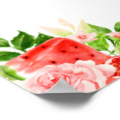 スイカとザクロ結婚ナートの歓迎サイン ポスター (角)