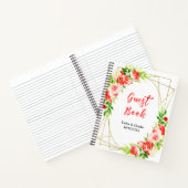 スイカとザクロ結婚ナートゲストブック ノートブック (内部)