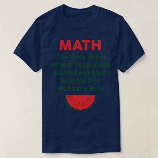 スイカとスイカ(2) Tシャツ (デザイン正面)