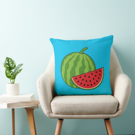 スイカとスライス クッション (椅子)