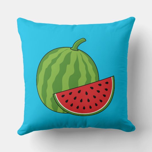 スイカとスライス クッション (裏面)