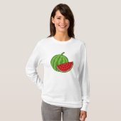 スイカとスライス Tシャツ (正面フル)