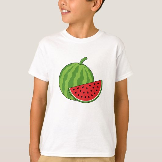 スイカとスライス Tシャツ (正面)