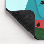 スイカとハッピーHippoスライス マウスパッド (コーナー)