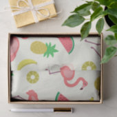 スイカとパイナップルのフラミンゴ模様 薄葉紙 (ギフト)