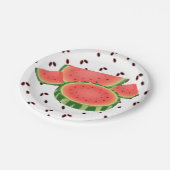 スイカと種子のパーティー ペーパープレート (アングル)