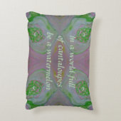 「スイカになれ」アクリルインスパイア注 アクセントクッション (裏面(縦))