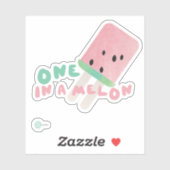 スイカに実を付けるポップ・アートの シール (シート)