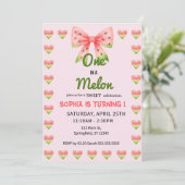 スイカに1つ！誕生日パーティー 招待状 (スタンド正面)