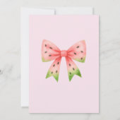 スイカに1つ！誕生日パーティー 招待状 (裏面)