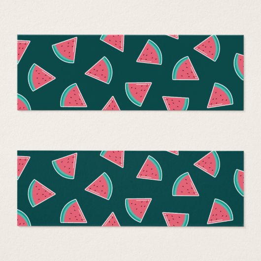 スイカのしおり (正面&裏面)
