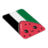 スイカのないパレスティンのかわいいパレスチナ国旗 マグネット (右側)