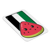 スイカのないパレスティンのかわいいパレスチナ国旗 マグネット (右側)