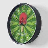 スイカのアイスクリームスティック 壁時計 (傾斜)