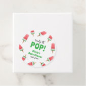 スイカのアイスクリームポップシクルベビーシャワー フェイバータグ (インサイチュ)