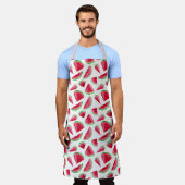 スイカのエプロン エプロン (着用した状態)