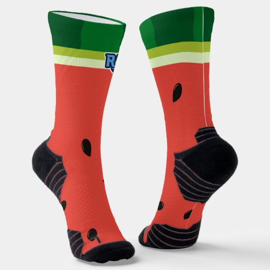 スイカのクルーソックス！ ソックス (傾斜あり)