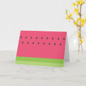 スイカのグリーティングカード空白の – 内部 カード (黄色い花)