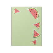 スイカのグリーンピース ノートパッド (回転)