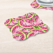 スイカのサプライズコースター ペーパーコースター (アングル)