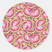 スイカのサプライズシール ラウンドシール (正面)