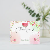 スイカのサンキューカード1つ夏のスイカ サンキューカード (スタンド正面)