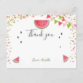 スイカのサンキューカード1つ夏のスイカ サンキューカード
