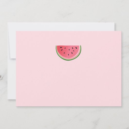 スイカのサンキューカード1つ夏のスイカ サンキューカード (裏面)