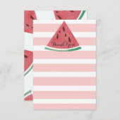 スイカのサンキューカード ノートカード (正面/裏面)