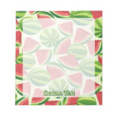 スイカのシームレスな背景 ノートパッド (正面)